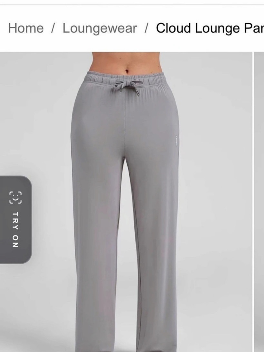 Comfrt Cloud Lounge Pants Women’s Small S Steel Gray Wide Leg Soft New
